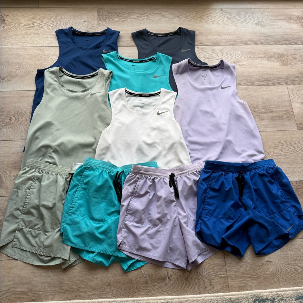 Nike Men’s Small Running Singlet & Lined 5” Short Set